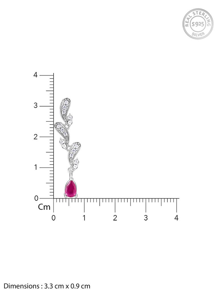 GIVA 925 Sterling Silver Ruby Detail Set