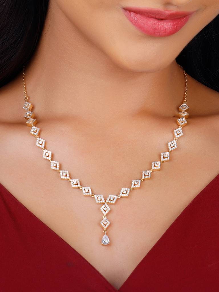 Giva 925 Sterling Silver Golden Noontide Necklace