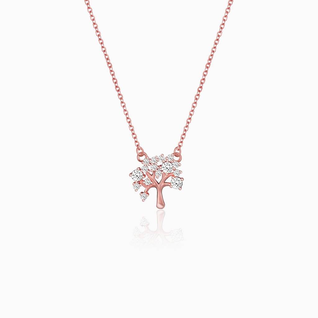 Rose Gold Tree Of Life Necklace : PD092
