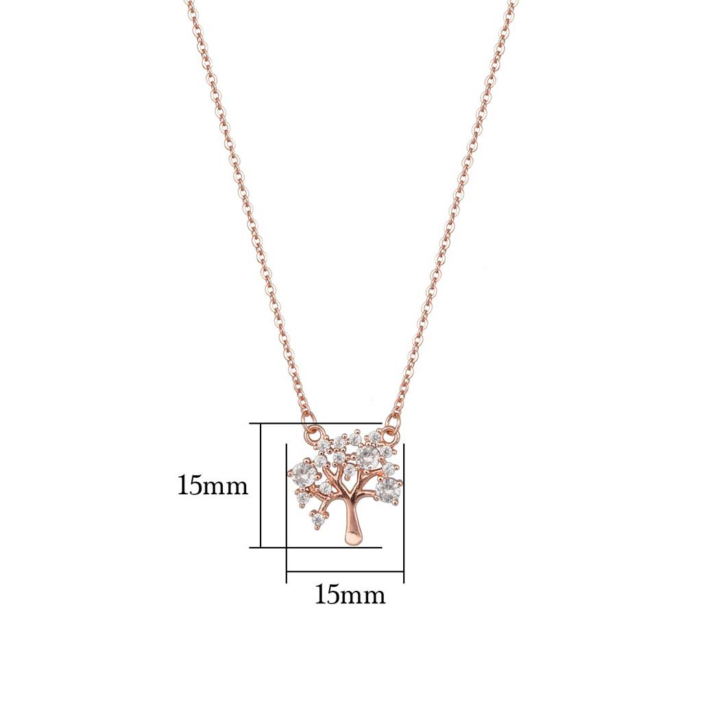 Rose Gold Tree Of Life Necklace : PD092