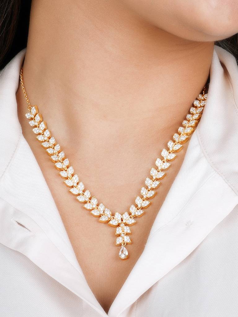 Giva 925 Sterling Silver Golden Victorian Romance Necklace