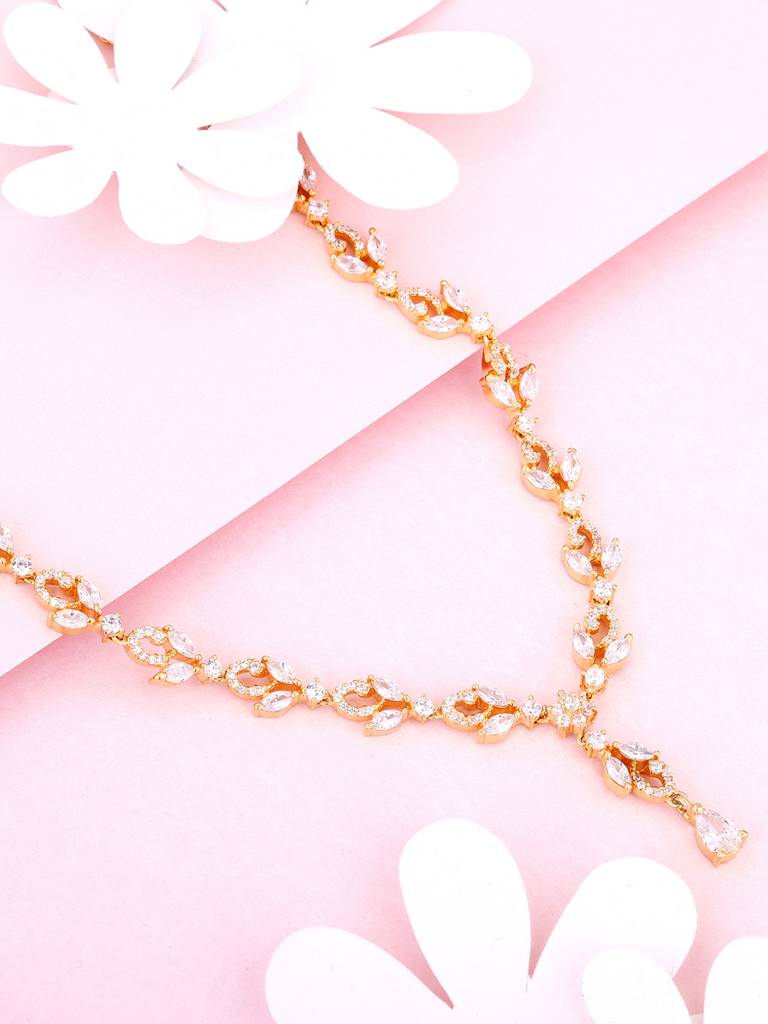 Giva 925 Sterling Silver Golden Sparkling Stardust Necklace