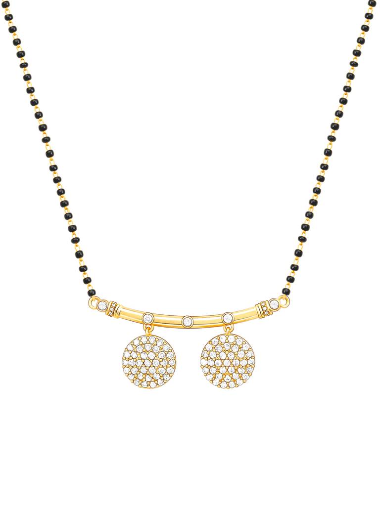 GIVA 925 Sterling Silver Golden Double Kali Mangalsutra