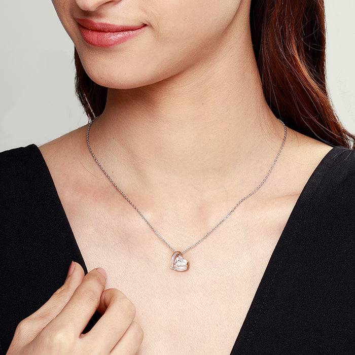 Silver Angel Wings Of Protection Necklace : PD0942