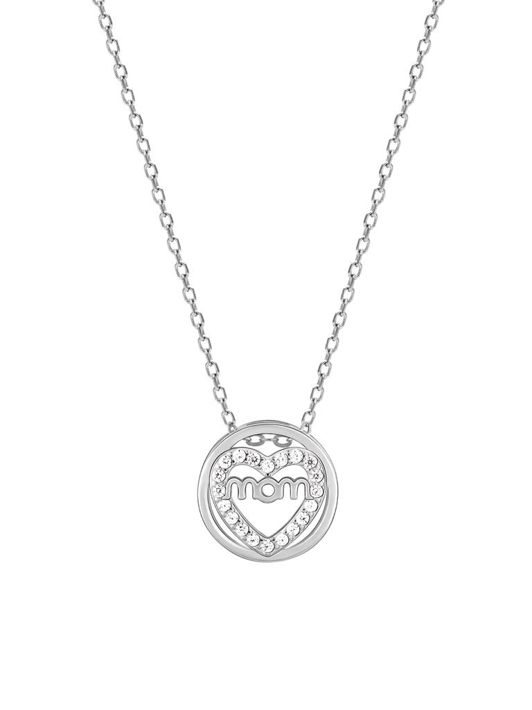 GIVA 925 Sterling Silver Heart MOM Necklace