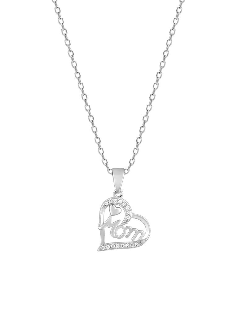 GIVA 925 Sterling Silver MOM Pendant with Link Chain
