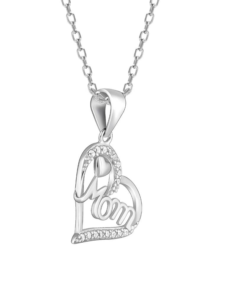 GIVA 925 Sterling Silver MOM Pendant with Link Chain