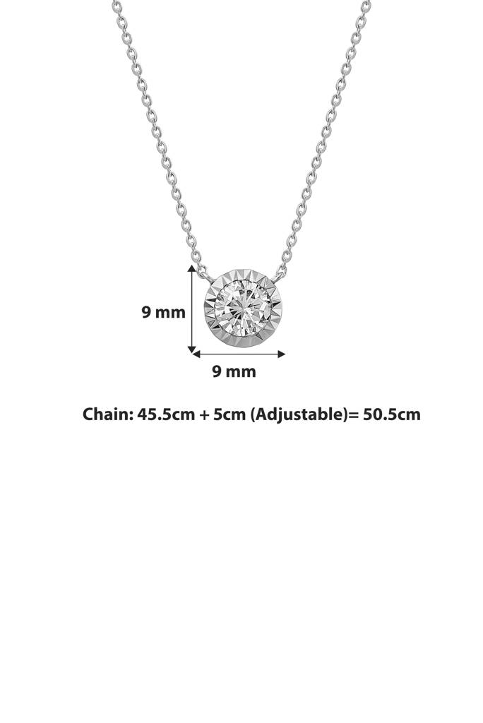 Silberry 925 Sterling Silver Fantasy Necklace (5 In 1 Crystal) : PDCH113