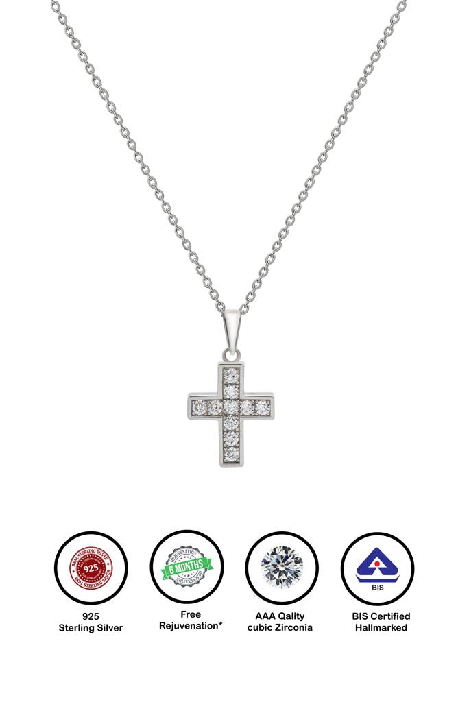 Silberry 925 Sterling Silver Christ'S Vogue Pendant : PDCH11