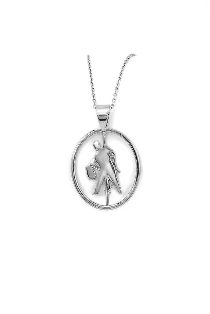 Silberry 925 Sterling Silver Salsas Pendant With Chain : PDCH139