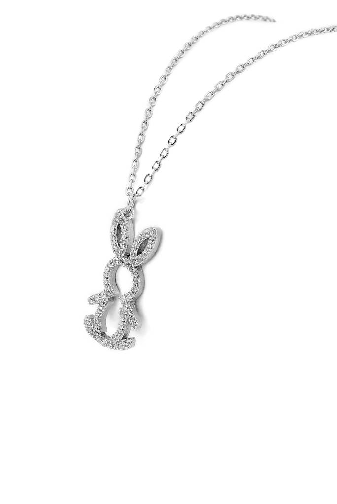 Silberry 925 Sterling Silver Honey Bunny Pendant With Chain : PDCH154