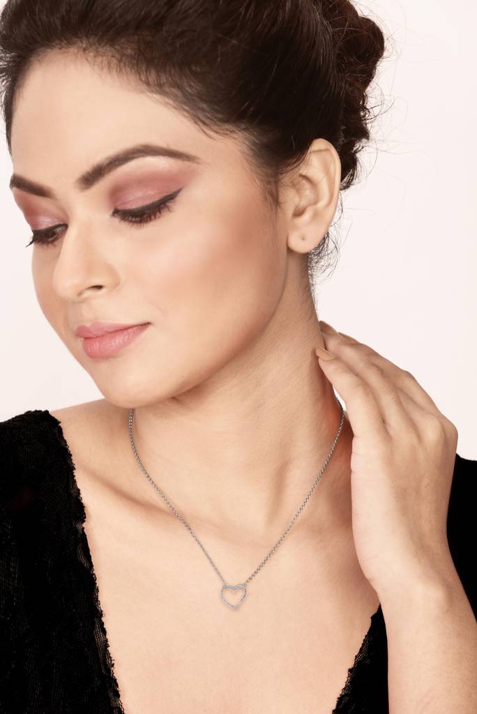 Silberry 925 Sterling Silver Amour Necklace : PDCH165