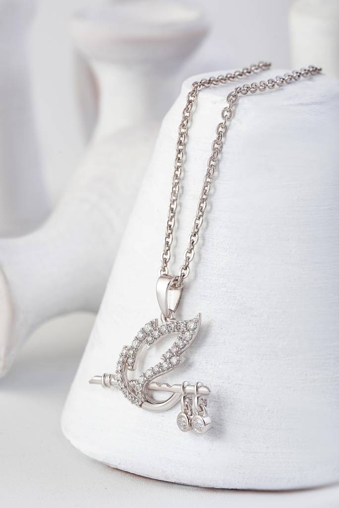 Silberry 925 Sterling Silver Shree Krishna Baasuri Pendant With Chain : PDCH22