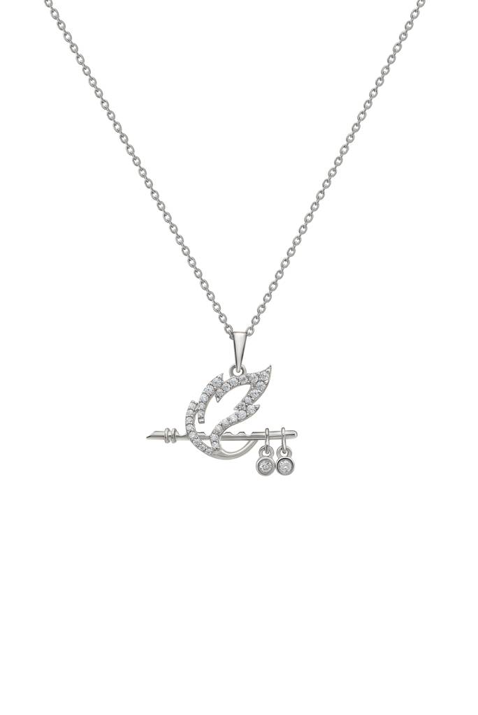 Silberry 925 Sterling Silver Shree Krishna Baasuri Pendant With Chain : PDCH22