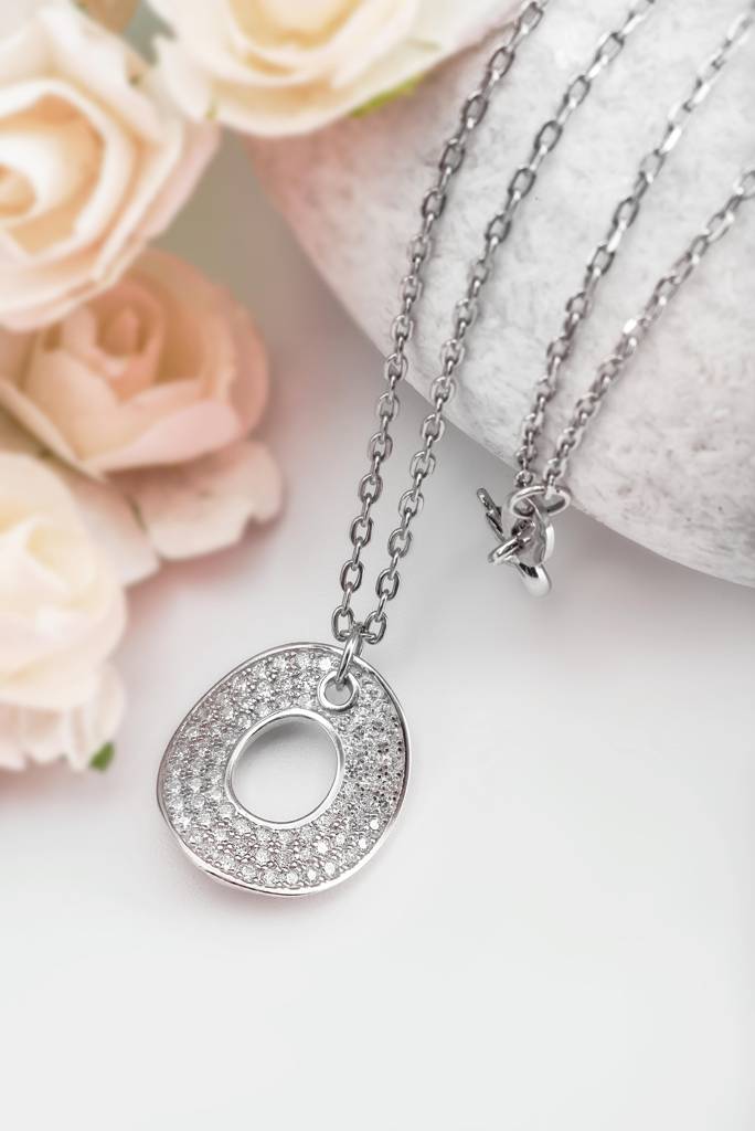 Silberry 925 Sterling Silver Shield Necklace : PDCH257
