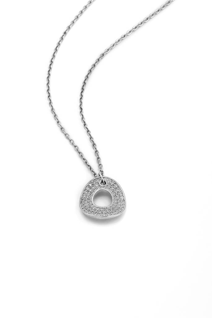 Silberry 925 Sterling Silver Shield Necklace : PDCH257