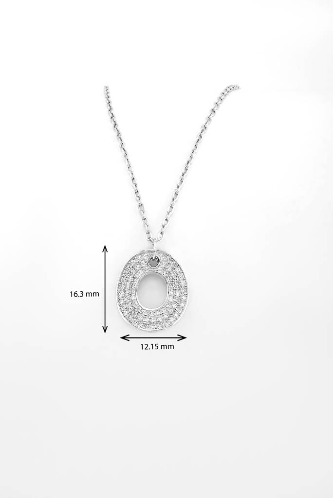 Silberry 925 Sterling Silver Shield Necklace : PDCH257