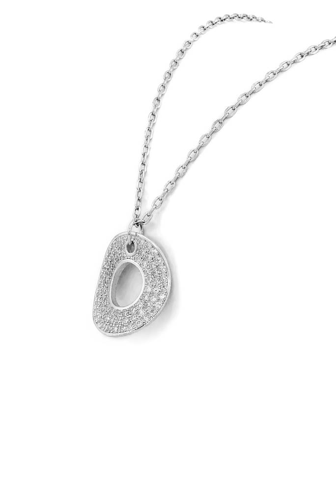 Silberry 925 Sterling Silver Shield Necklace : PDCH257