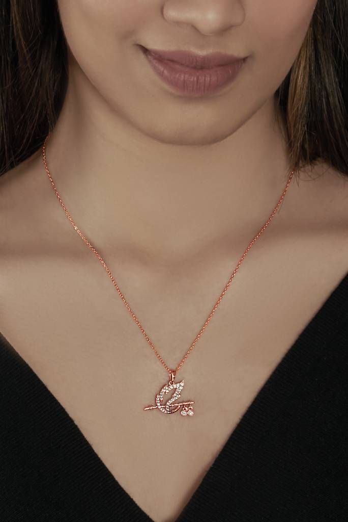 Silberry 925 Sterling Silver Shree Krishna Baasuri Pendant With Chain : PDCH26