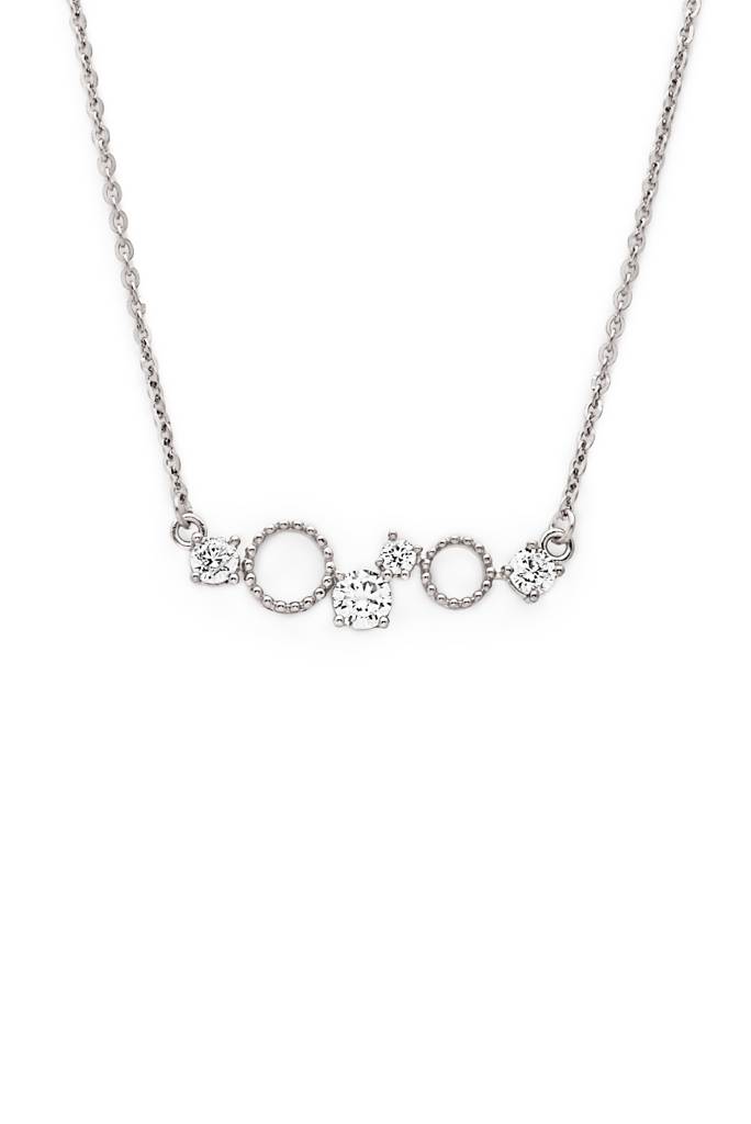 Silberry 925 Sterling Silver Crystal Gears Necklace : PDCH27