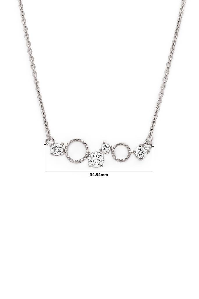 Silberry 925 Sterling Silver Crystal Gears Necklace : PDCH27
