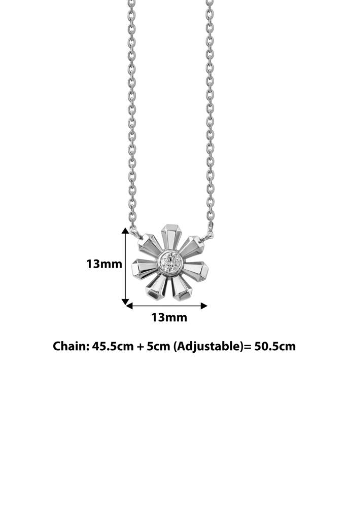 Silberry 925 Sterling Silver Daisy Bliss Necklace : PDCH82