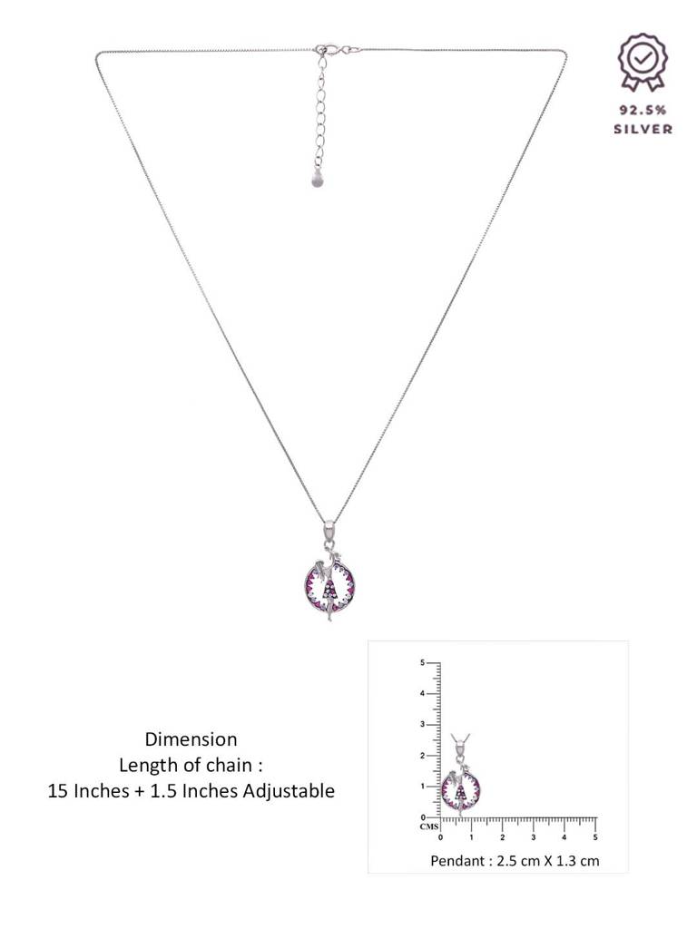 Sterling Silver Mother & Child Pendant With Chain : PDCS98-S-NA