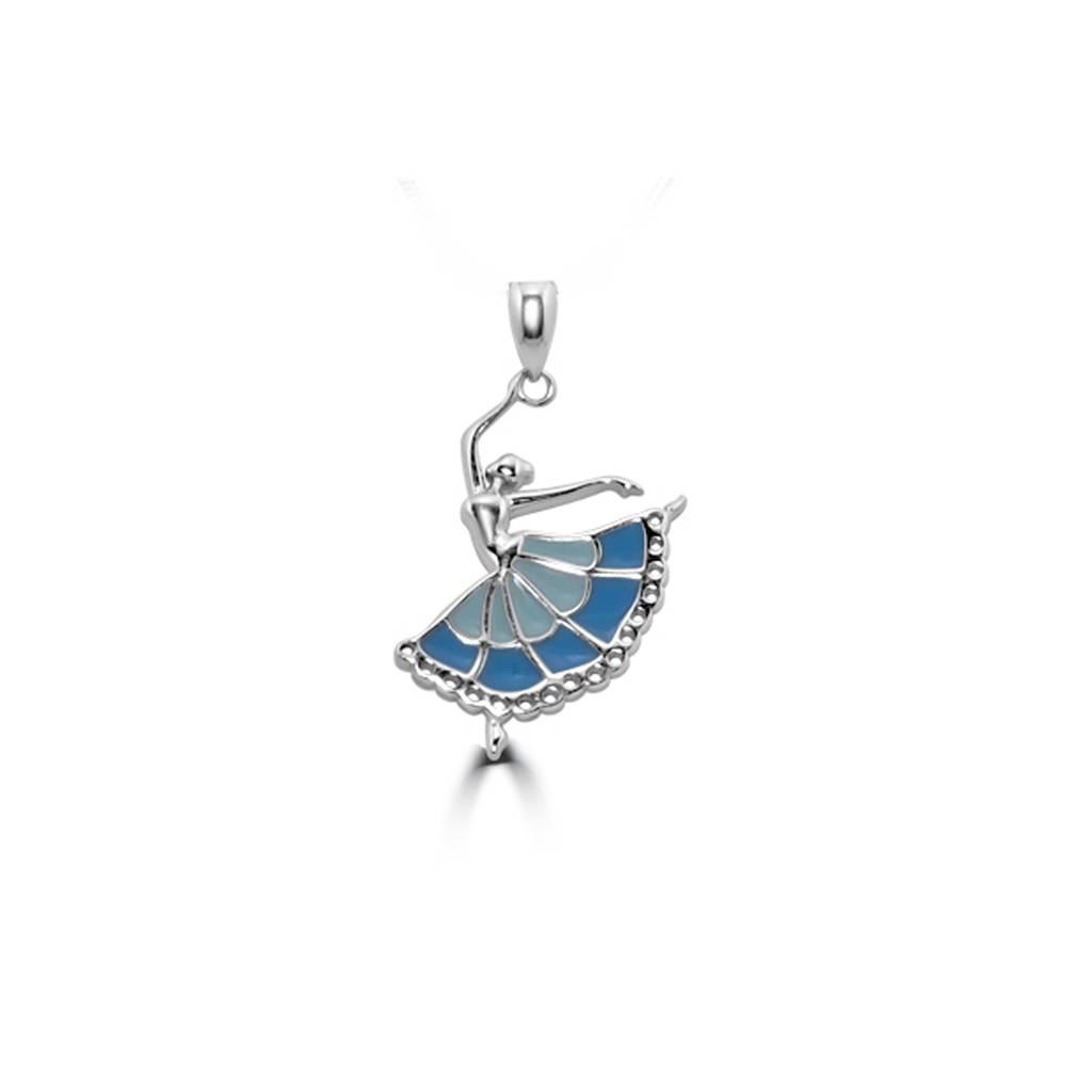 925 Pure Silver Dancing Queen Pendant : PEN1007