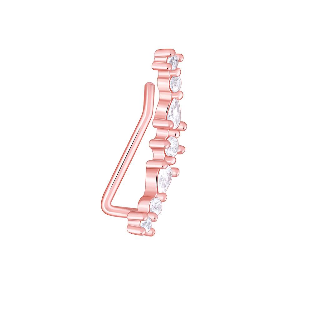 925 Silver Rose Gold Ivy Whisper Ear Piercing| Ear Piercing To Gift Women & Girls : PER016