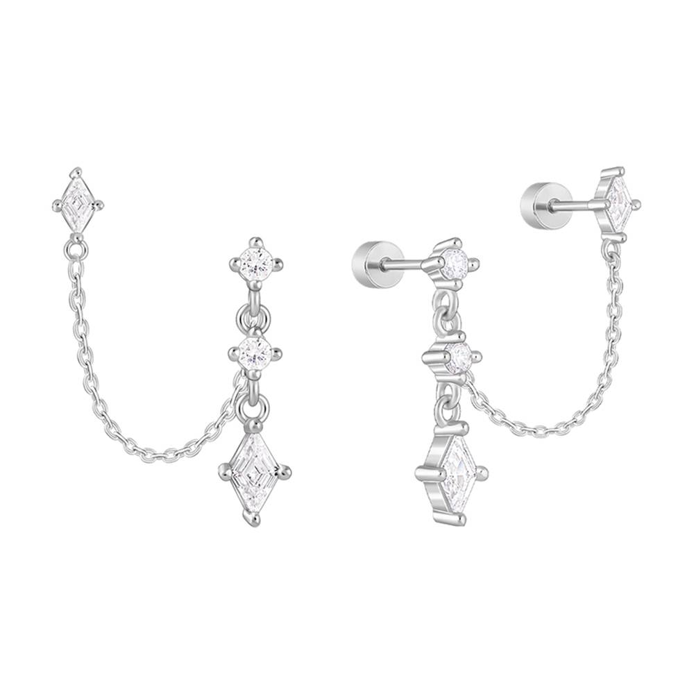 Giva 925 Silver Cascade Dangle Earrings| Drops To Gift Women & Girls | With Certificate Of Authenticity And 925 Stamp : PER060