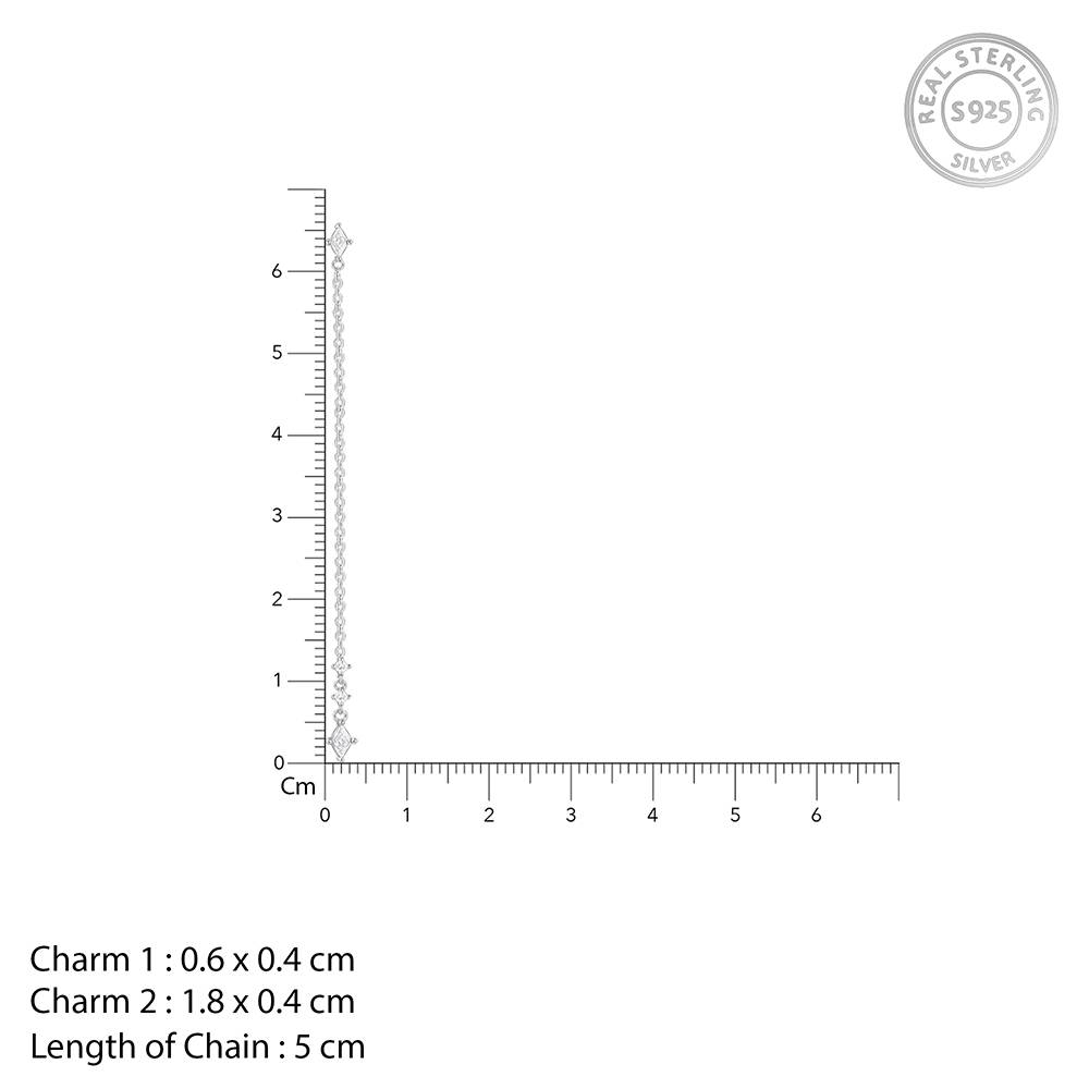 Giva 925 Silver Cascade Dangle Earrings| Drops To Gift Women & Girls | With Certificate Of Authenticity And 925 Stamp : PER060