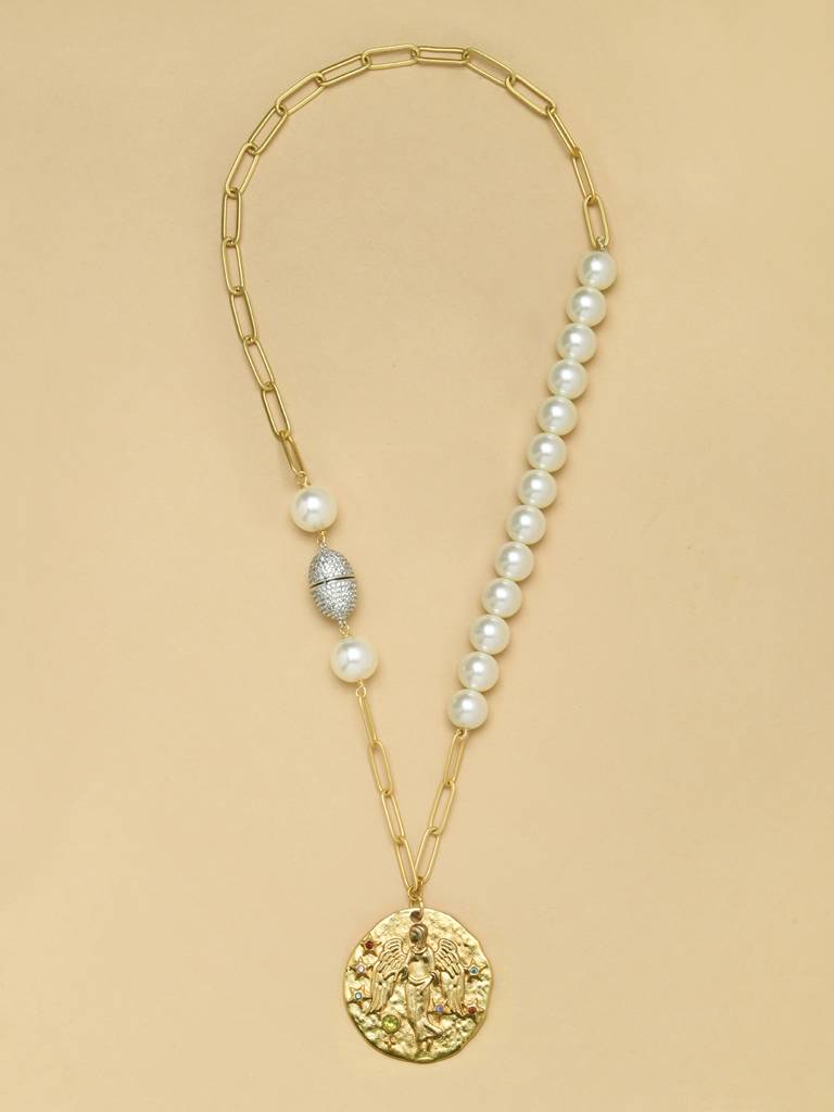 Pearl  VIRGO Celestial Necklace