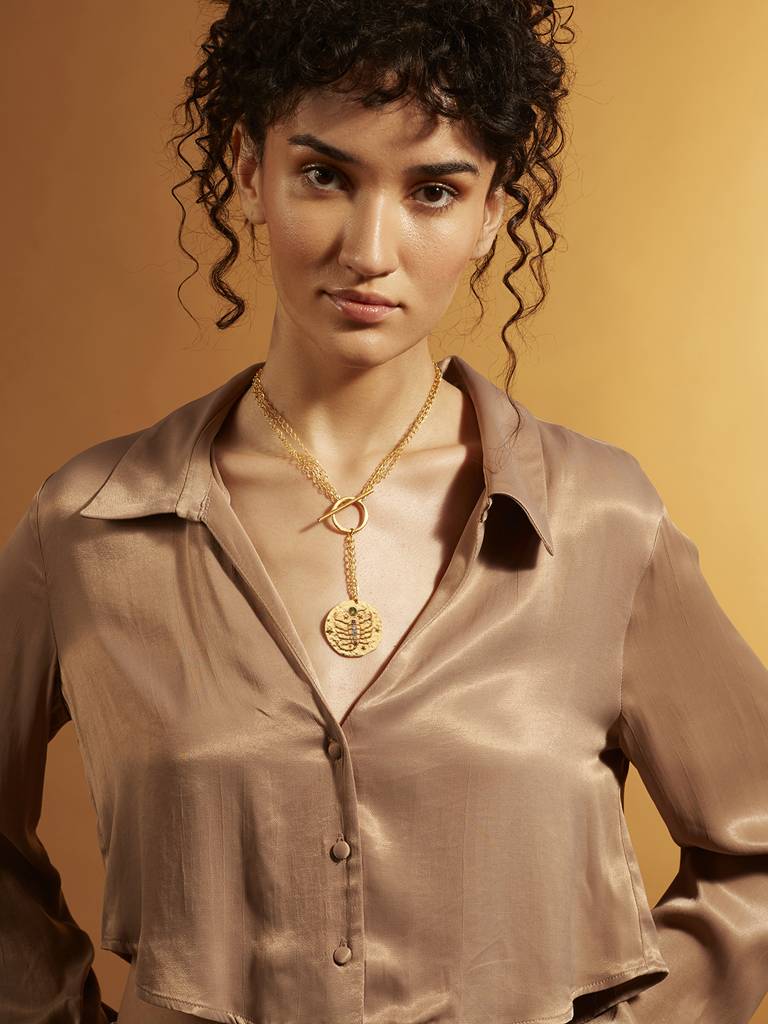 Lariat Style  SCORPIO Celestial Necklace