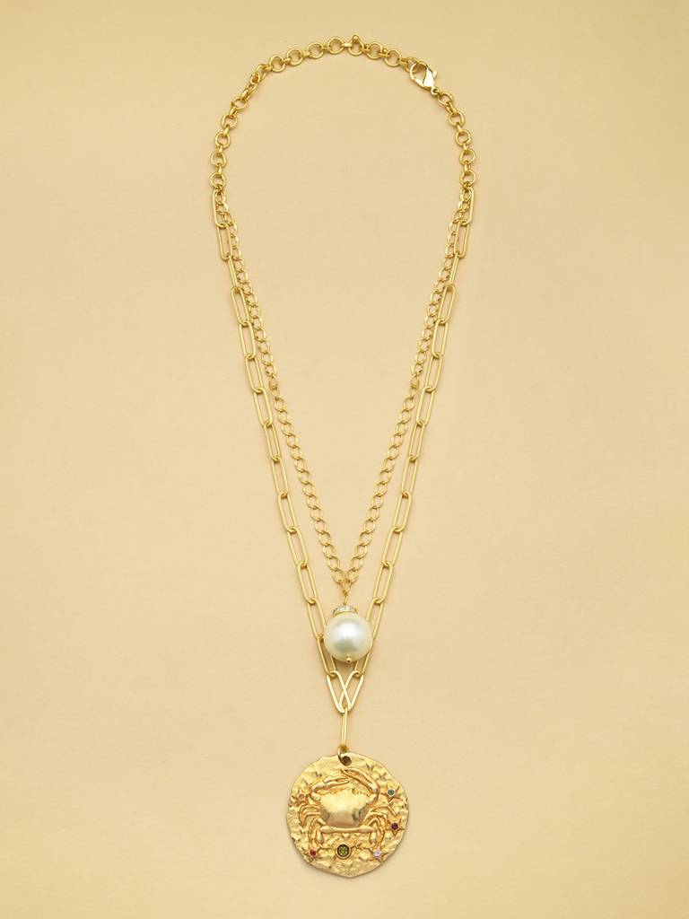 Multi Layer   CANCER Celestial Necklace