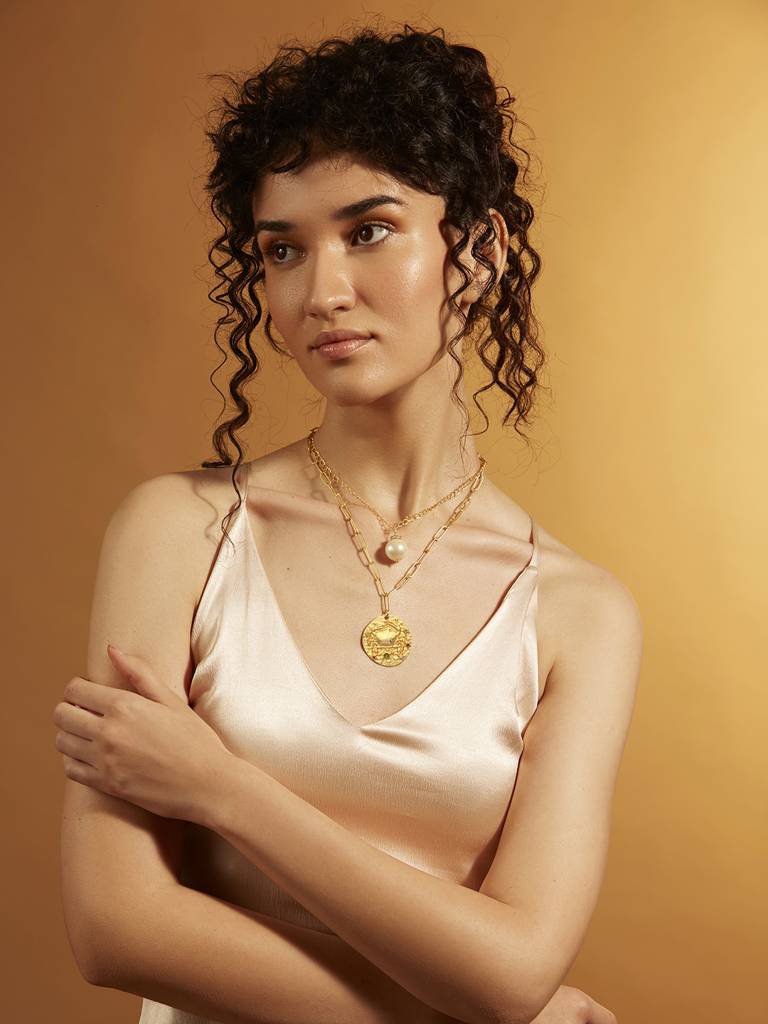 Multi Layer   CANCER Celestial Necklace