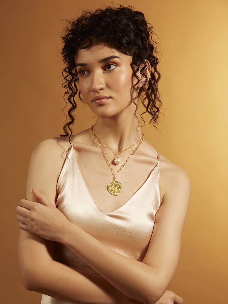 Multi Layer CAPRICORN Celestial Necklace