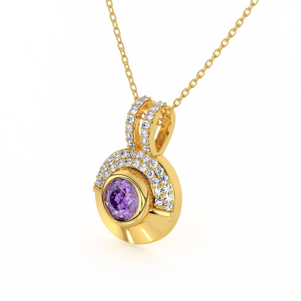 Zara Amethyst Pendant : PE_531_24