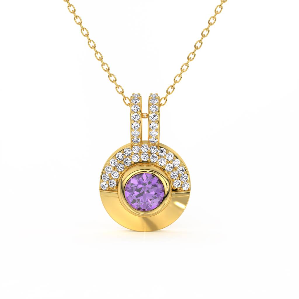 Zara Amethyst Pendant : PE_531_24