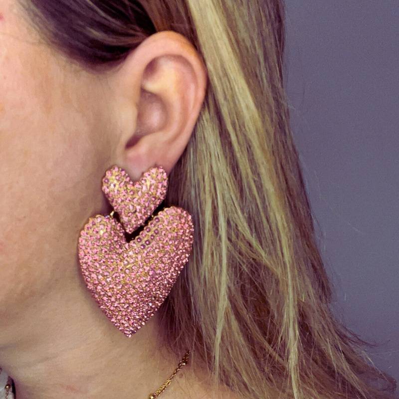 Lumina Heart Dangle Earrings : MJ10