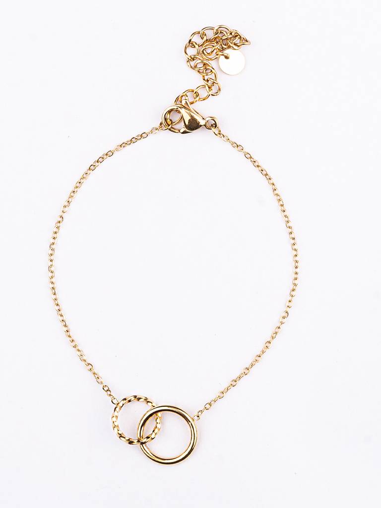 Women 18K Gold-Plated Wraparound Bracelet : PM-BRACELETS-010