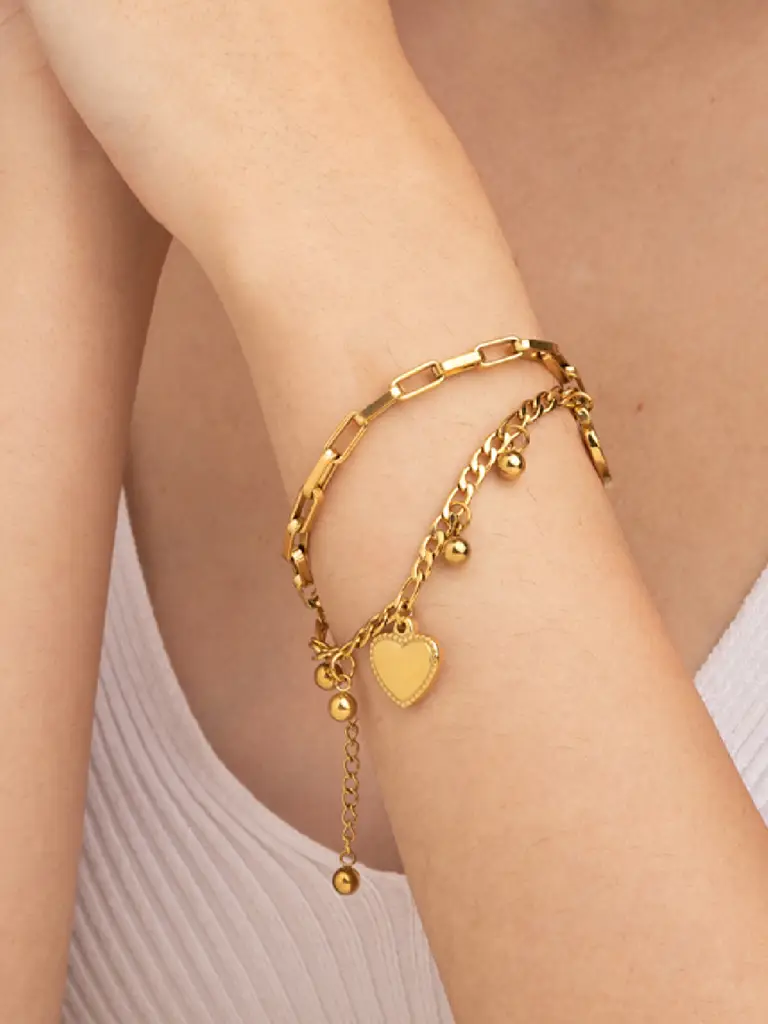 Women Gold-Toned 18K Gold Plated Multistrand Bracelet