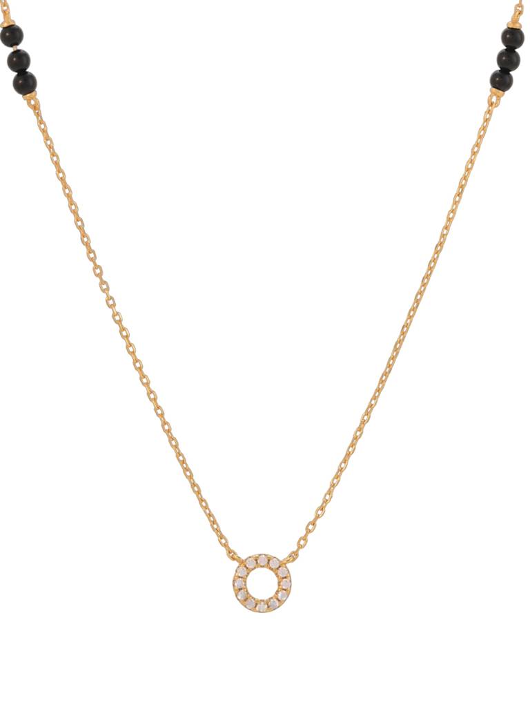Women'S Sterling Silver Saraswathi Diamond Mangalsutra Necklace : PM-NECKLACE-021