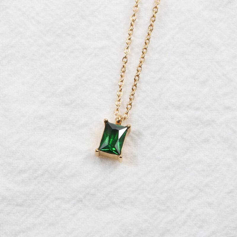 Emerald Aventurine Necklace : PM-NECKLACE-045