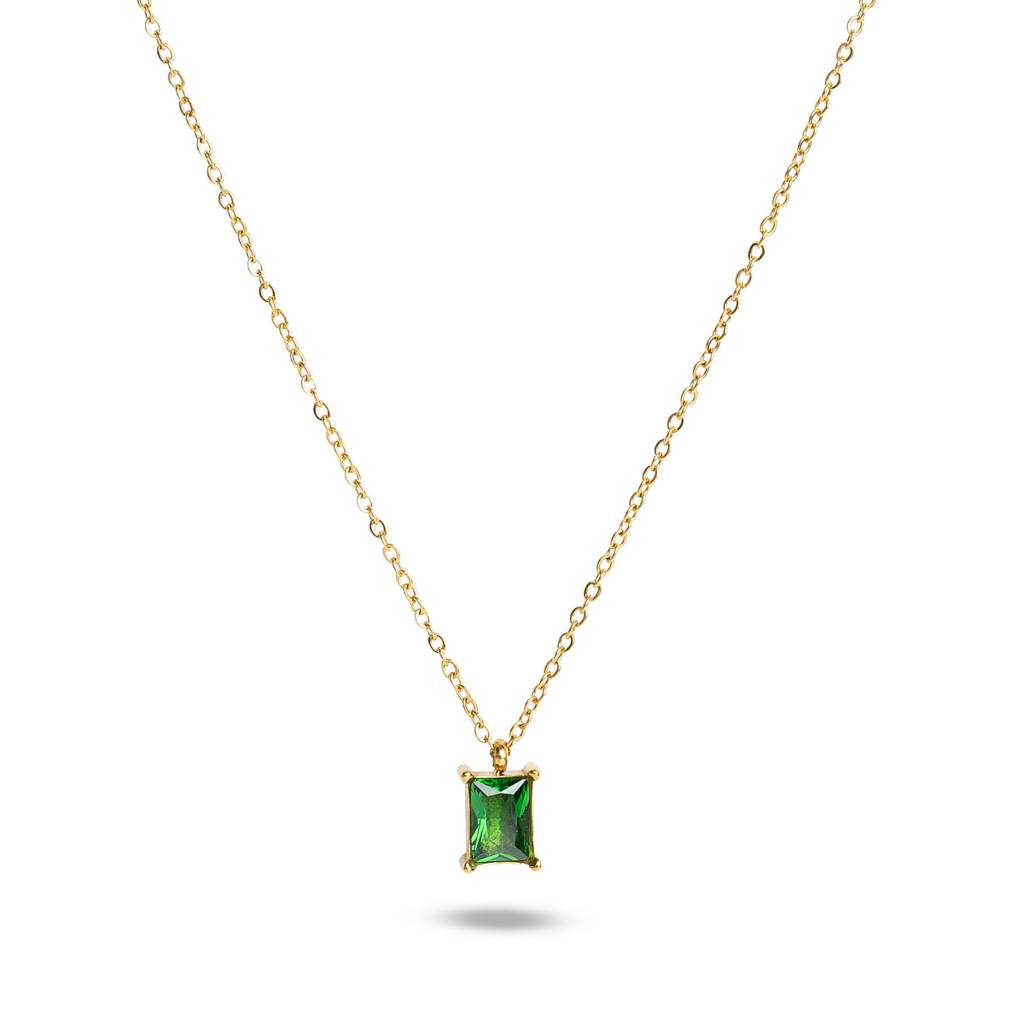 Emerald Aventurine Necklace : PM-NECKLACE-045