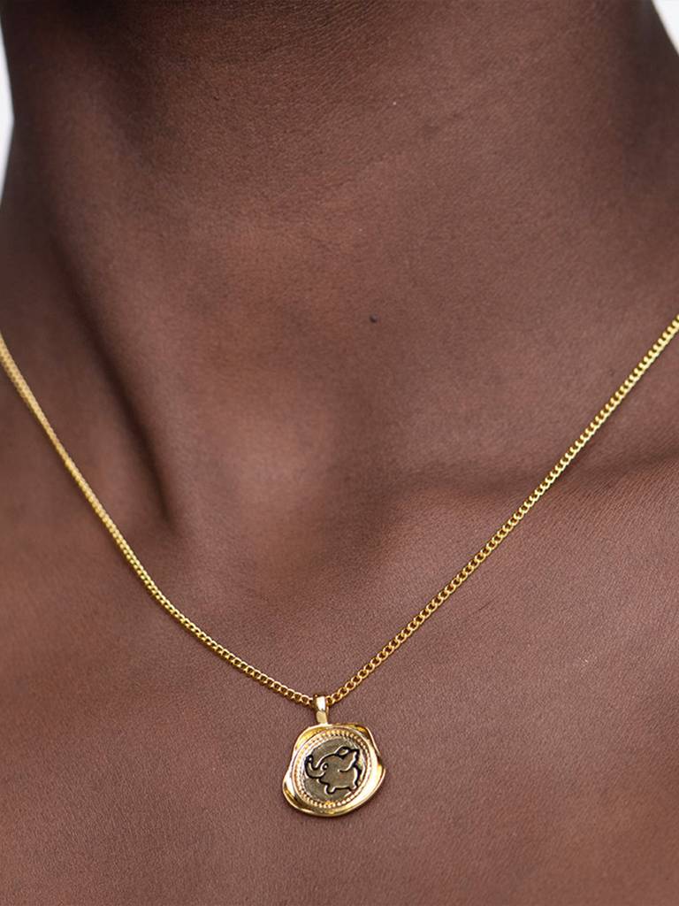 Women Silver Gold-Plated Necklace : PM-NECKLACE-060