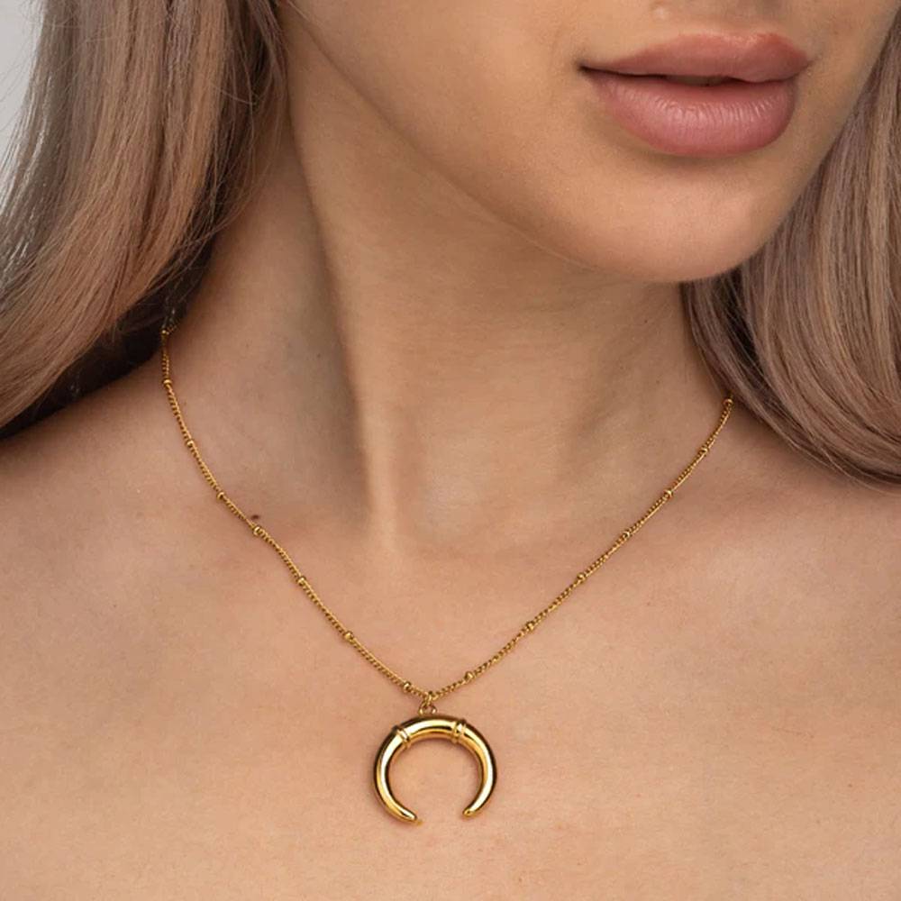 Delicate Horn Necklace : PM-NECKLACE-069