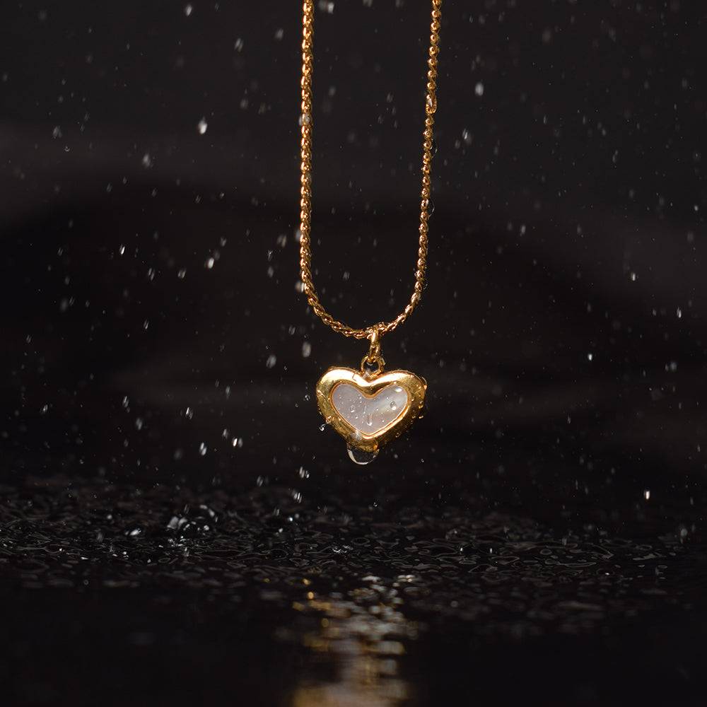 White Heart Necklace : PM-NECKLACE-087