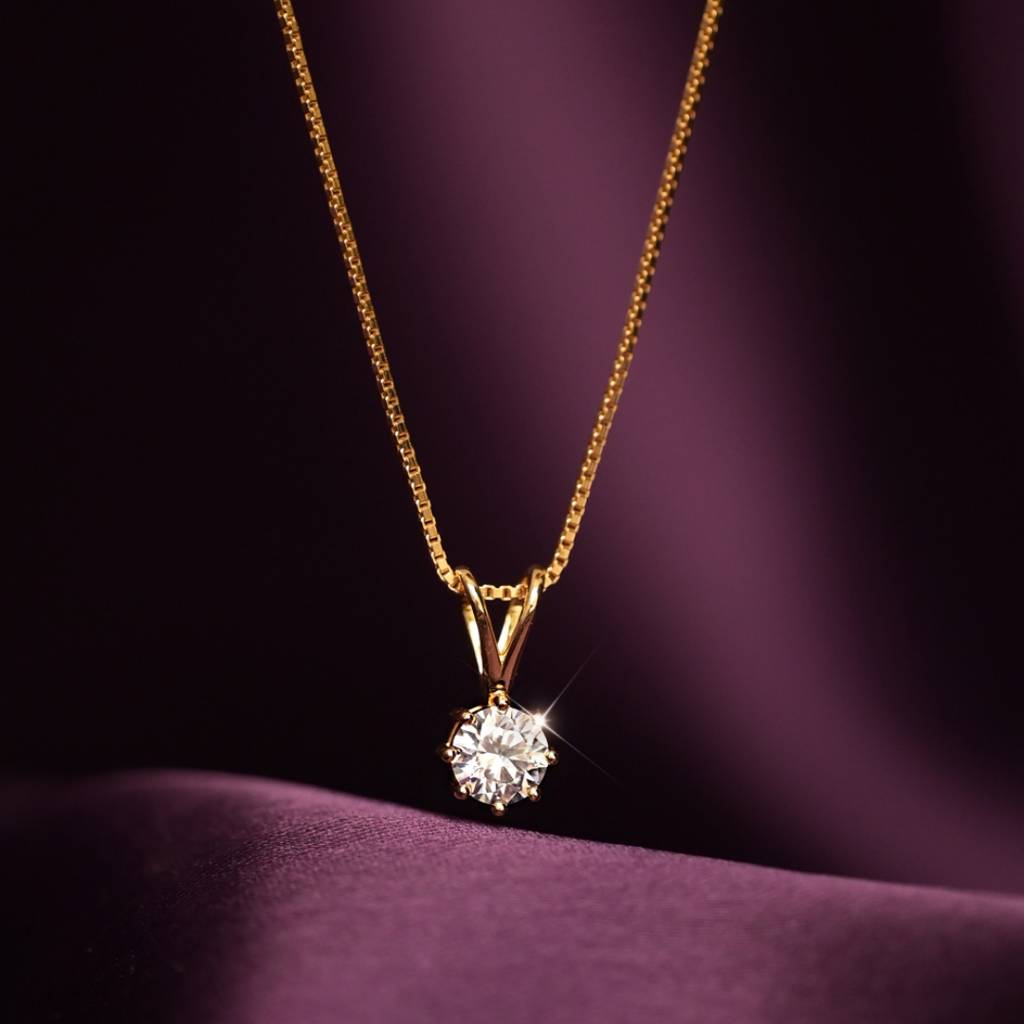 Royal Solitaire Necklace : PM-NECKLACE-157