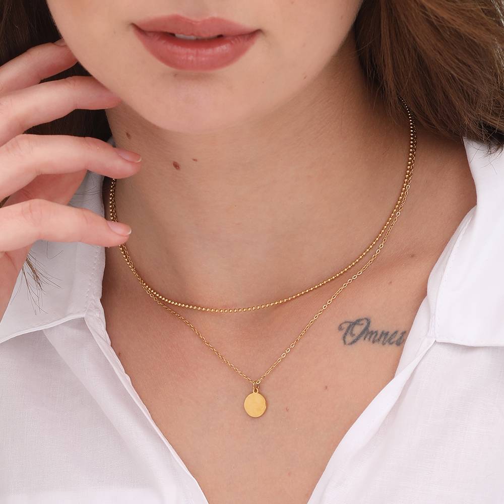 Little Round Two Layer Necklace : PM-NECKLACE-165