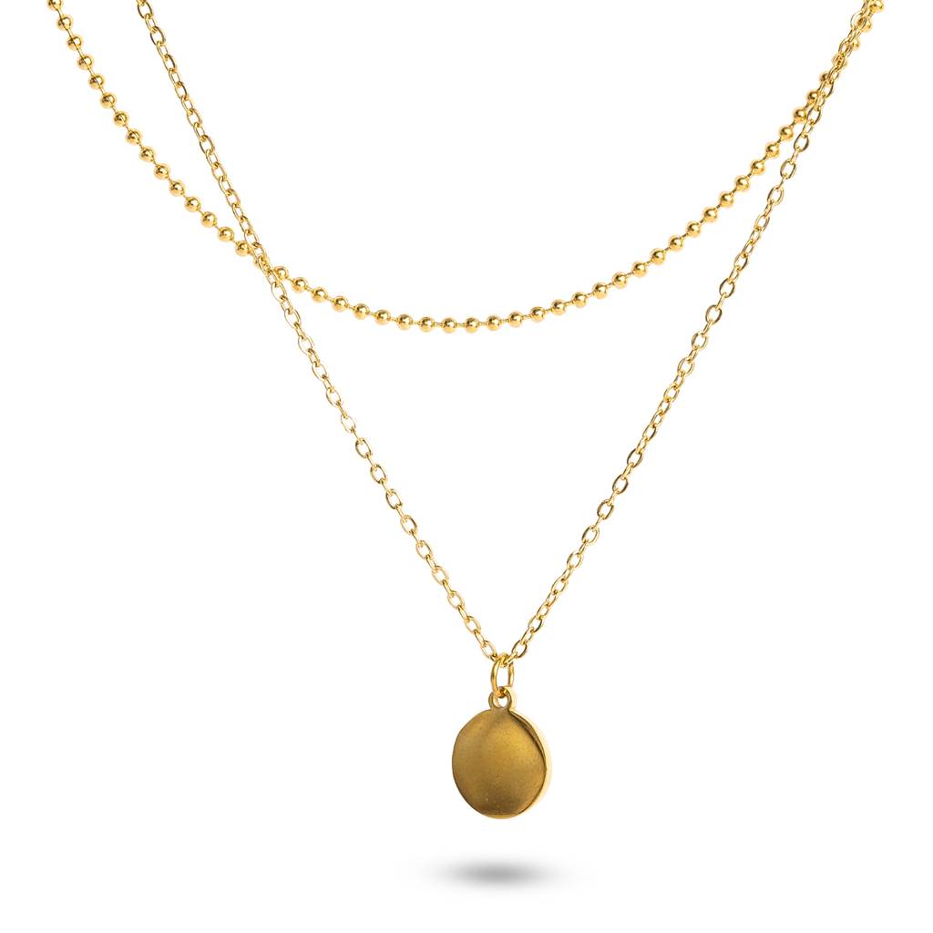 Little Round Two Layer Necklace : PM-NECKLACE-165